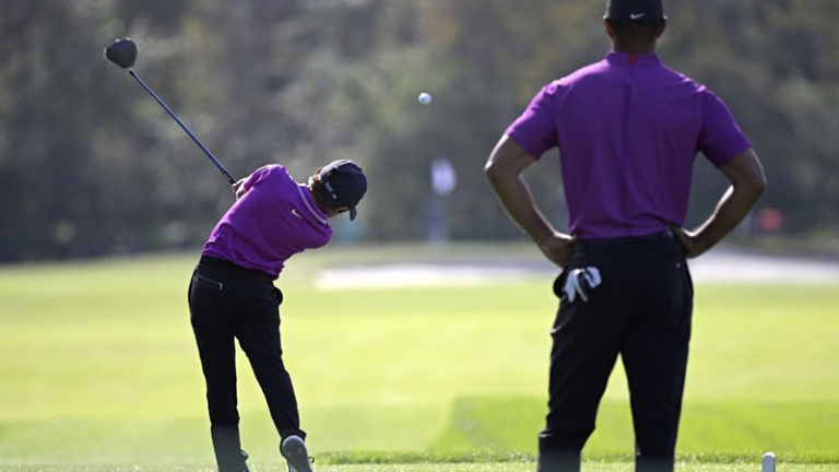 PNC Championship: Tiger Woods and Son Charlie Four off Early Lead